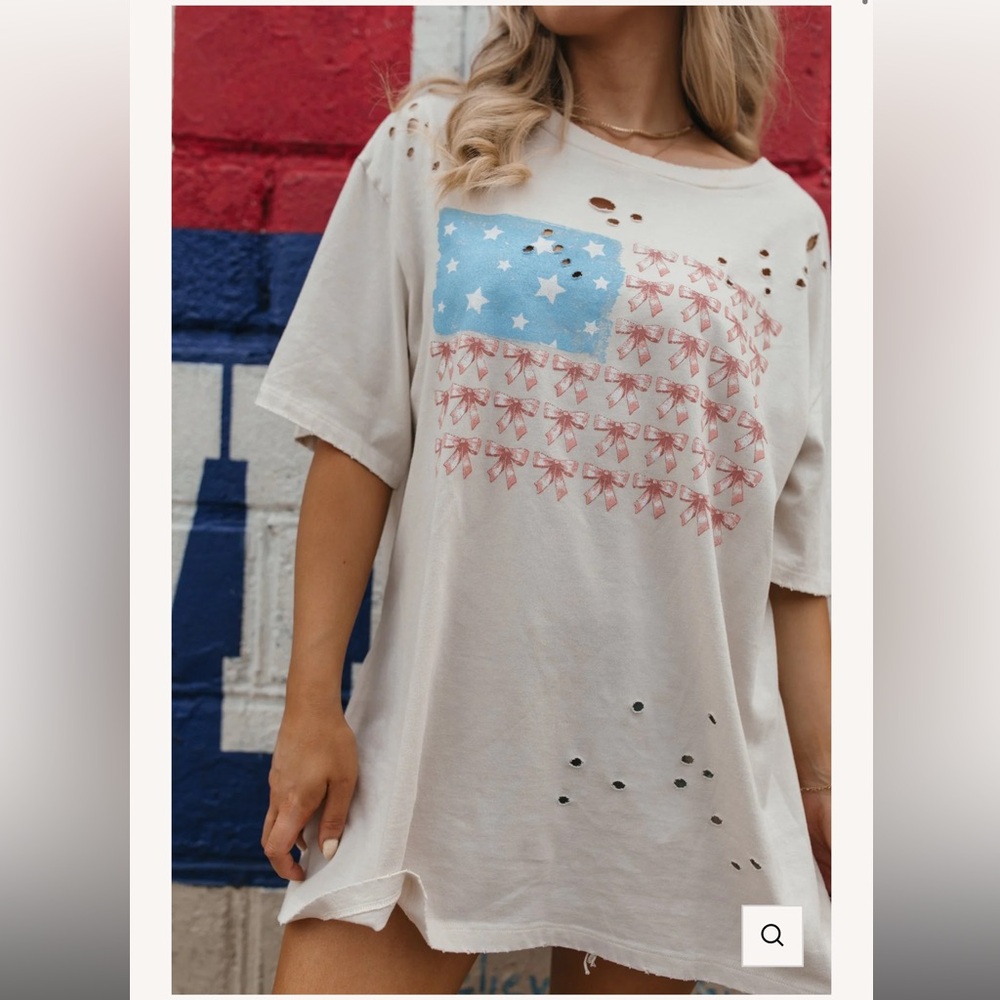 The Post Distressed American Flag T-Shirt